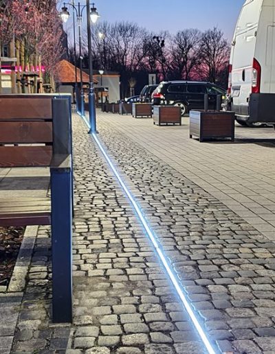 oprawa najazdowa liniowa LED 24V LedBruk Line IP67 Starogard Gdański