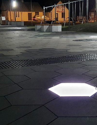 świecąca płyta brukowa chodnikowa LedBruk LED 24V Adamów