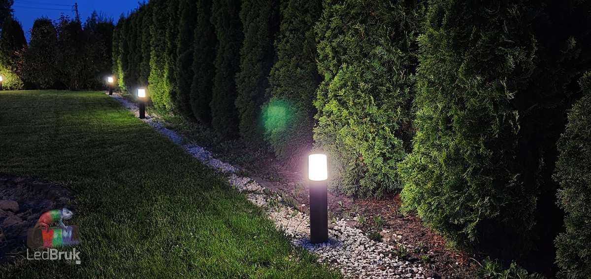 lampa ogrodowa słupek 24V LedBruk LED rgbw